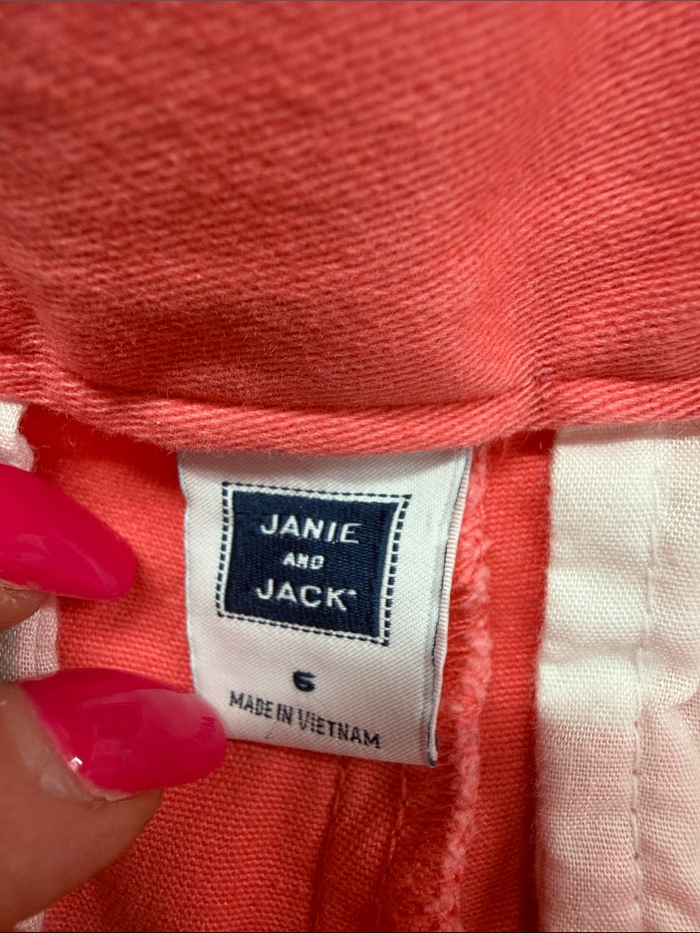 Janie and Jack Coral Boys Cotton Shorts Size 6 - Picture 4 of 5